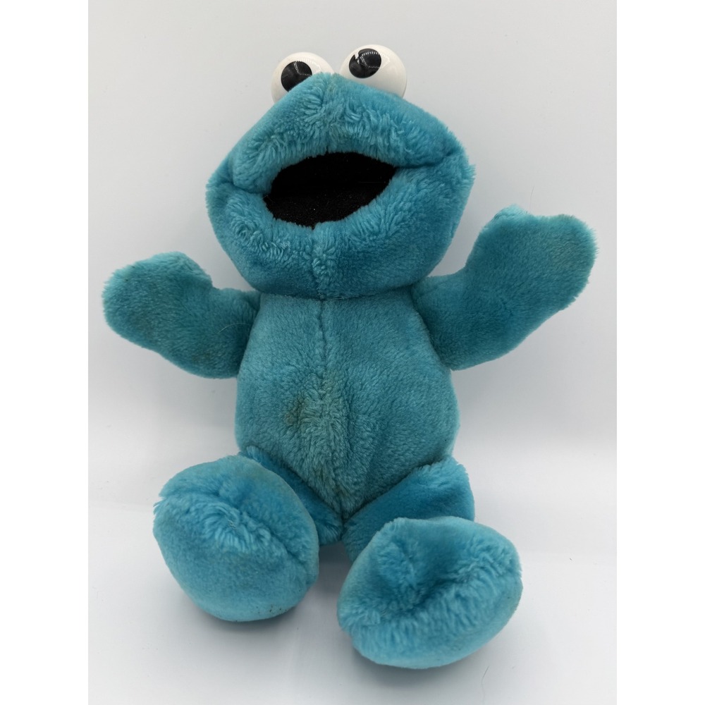 Vintage 1996 Tyco Tickle ME Cookie Monster‎ Sesame Street Shake and Talks Toy